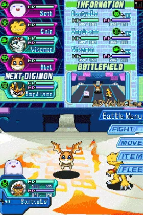 Digimon World DS (USA) screen shot game playing